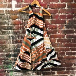 A halter top 2 pocket summer dress